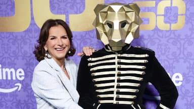 Claudia Obert und der "The 50" Löwe