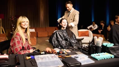 Heidi Klum und Antonia beim Umstyling