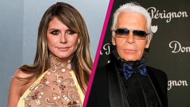 Heidi Klum und Karl Lagerfeld Collage