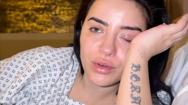 Leyla Heiter im Krankenhaus unter Tränen