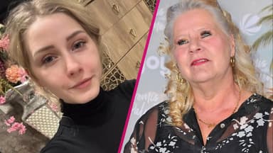 Loredana Wollny lächelt, Silvia Wollny lächelt und schaut nach oben