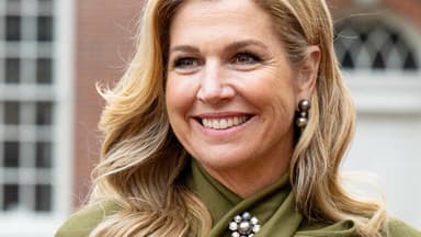 Máxima trägt ein grünes Kleid zum Staatsbesuch in den USA