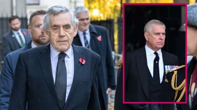 Gordon Brown und Andrew Mountbatten-Windsor Fotomontage