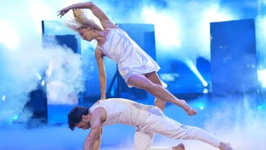 Kathrin Menzinger springt über Jan Kittmann