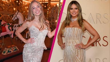 Collage von Lola Weippert und Heidi Klum