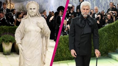 Collage Met Gala Heidi Klum und Bad Bunny