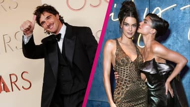 Collage von Jacob Elordi und Kendall Jenner mit Kylie 