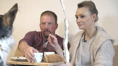 Andreas und Katarina beim Frühstück