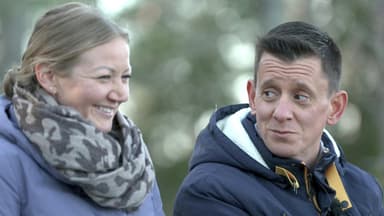 Leonie und Florian im Wald