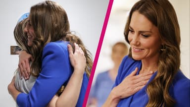 Prinzessin Kate umarmt Krebspatientin im Krebszentrum
