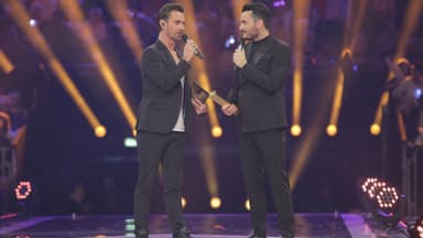 Florian Silbereisen mit Giovanni Zarrella auf der Bühne