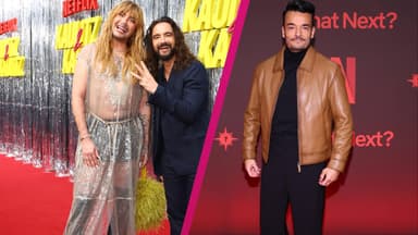 Bill und Tom Kaulitz mit Giovanni Zarrella