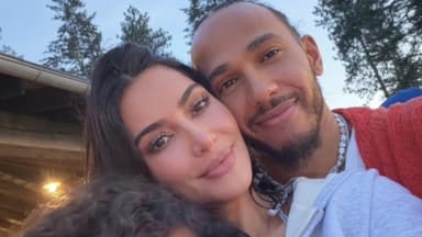 Kim Kardashian Selfie mit Lewis Hamilton