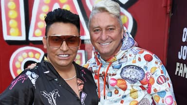 Matthias Mangiapane und Ehemann Hubert Fella bei Olivia Jones im Jahr 2024