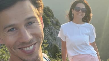 Joel Mattli und Malika Dzumaev Selfie