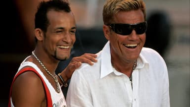 Mark Medlock und Dieter Bohlen lachen