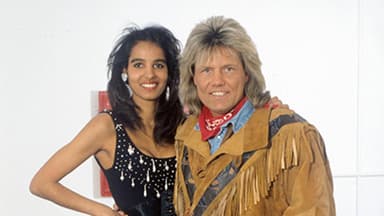Nadja Ab del Farrag und Dieter Bohlen früher
