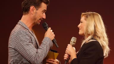 Florian Silbereisen und Helene Fischer schauen sich an