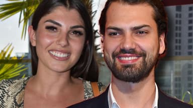 Yeliz Koc und Jimi Blue Ochsenknecht lächeln