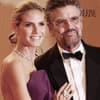 Heidi Klum und Günther Klum lächeln zusammen 