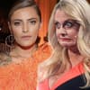 Sophia Thomalla guckt ernst in die Kamera, Barbara Schöneberger zieht eine Grimasse