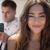 Marcus Butler macht ein Spiegel-Selfie, Stefanie Giesinger macht ein Selfie am Strand