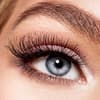 Perfekter Blick mit Wimpern und Augenbrauen