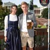 Oktoberfest 2024: Stars des FC Bayern - Joshua Kimmich mit Ehefrau Lina