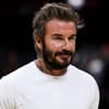 David Beckham im weißen t-shirt