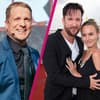 Oliver Pocher lacht, Michael Wendler und Laura Müller Arm in Arm