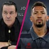 Till Lindemann und Jerome Boateng gucken ernst
