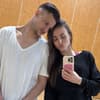 Selfie Ekaterina Leonova und Freund Ilya