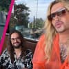 Jannik Kontalis neben Bill Kaulitz im Pool, Tom Kaulitz mit Bill Kaulitz