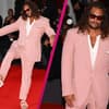 Jason Momoa in rosafarbenem Anzug in Venedig