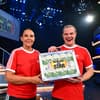 Natascha & Wilson Gonzalez Ochsenknecht nach ihrem "Schlag den Star"-Sieg