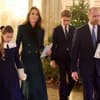 Prinzessin Kate und Prinz William mit ihren Kindern George und Charlotte beim Adventskonzert