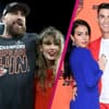 Travis Kelce, Taylor Swift, Ronaldo. Georginia Collage