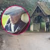 Fotomontage von Andrew Mountbatten Windsor und Polizeischutz vor Sandringham