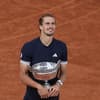 Alex Zverev mit Pokal, French Open 2026