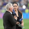 Bastian Schweinsteiger und Esther Sedlaczek bei WM-Moderation