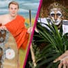 Manuel Neuer als Krieger, Miroslav Klose als Tiger im Rahmen eines DFB-Fotoshootings zur WM 2010