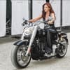 Andrea Berg als Bikerin