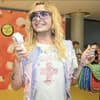 Bill Kaulitz mit Ventilator