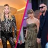 Bill Kaulitz Collage mit Taylor Swift und Travis Kelce