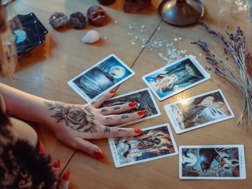 XSYLOHXL Tarotkarten Für Anfänger – Mit Bedeutungen Auf Den Karten, 78 Karten Inkl. Leitfaden, 12,1 X 7 Cm