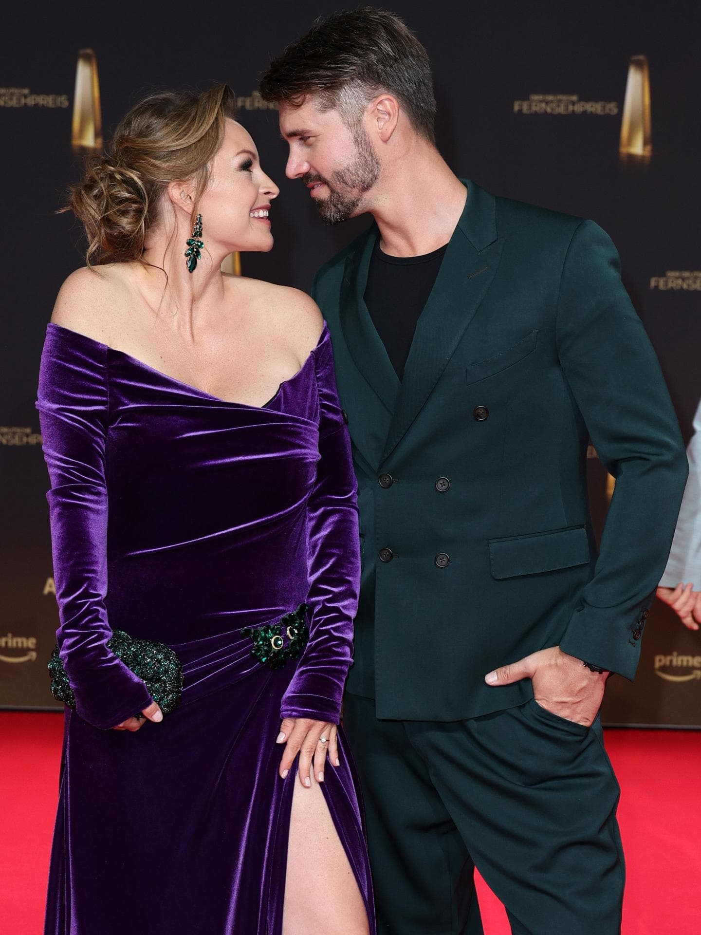 Stars beim "Deutschen Fernsehpreis 2024": Thore und Jana Schölermann