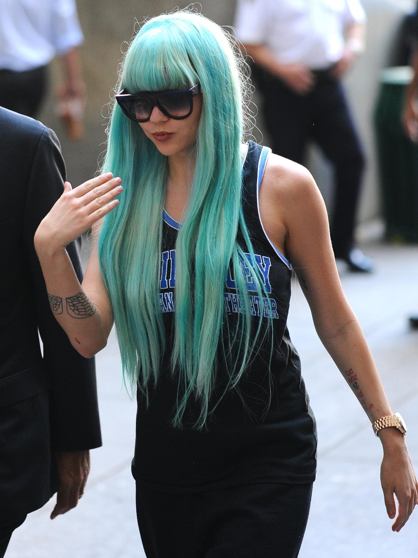 Amanda Bynes 2013 mit grünen Haaren