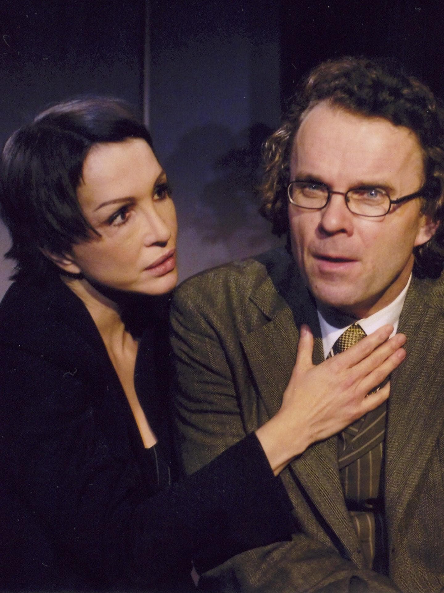 Anouschka Renzi mit Lorenz Schirren im Theaterstück "Hedda Gabler" 2007