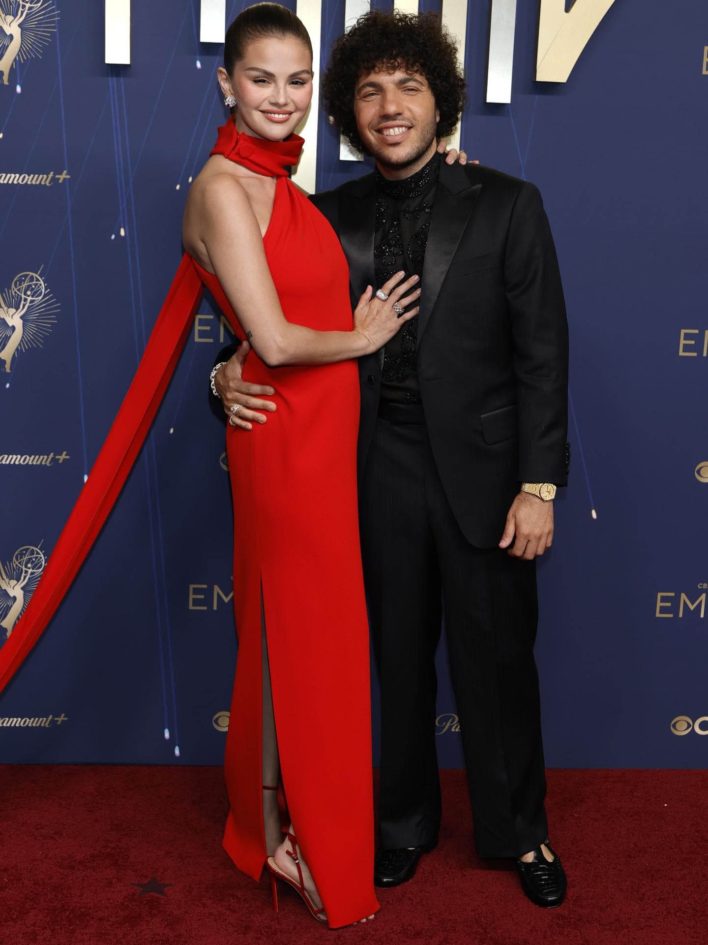 Selena Gomez und Benny Blanco bei den Emmy Awards 2025