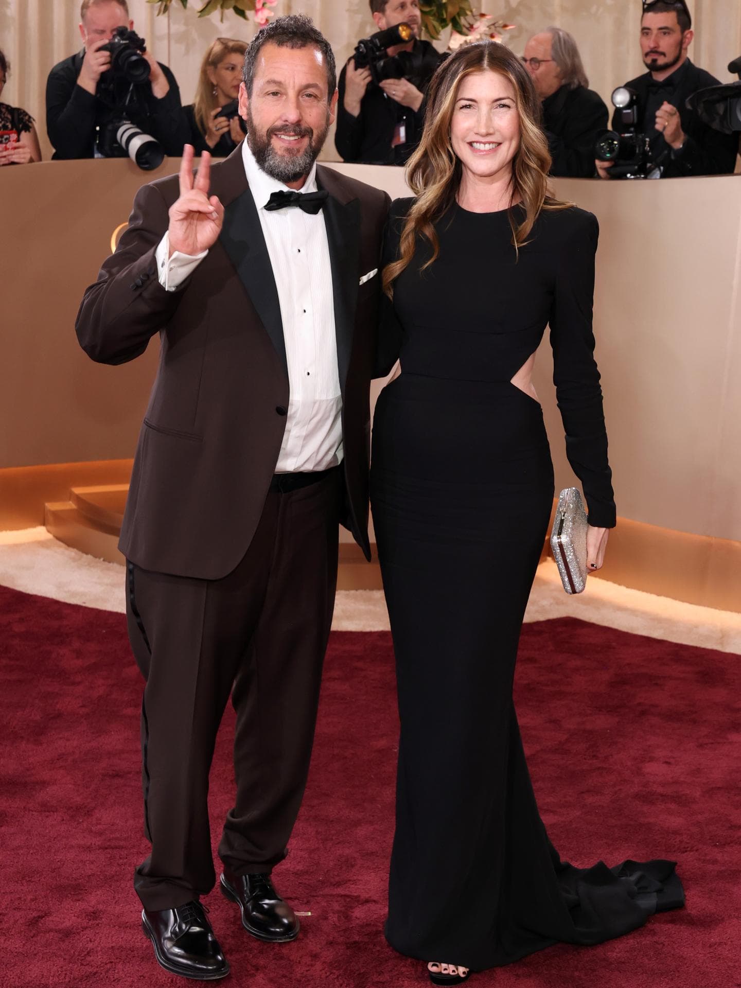 Adam Sandler und Jackie Sandler bei Golden Globes